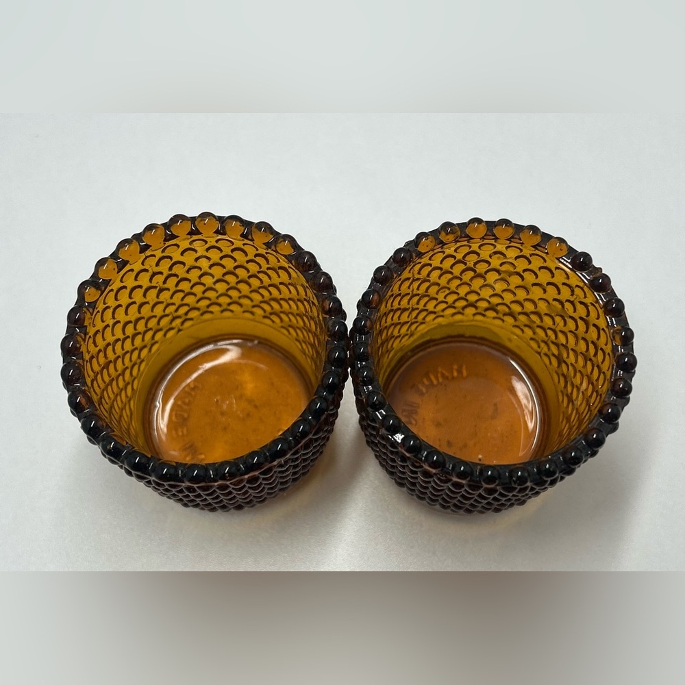 🐕3/20 Vintage Amber Glass Bundle - Set of 3 - Picture 4 of 9